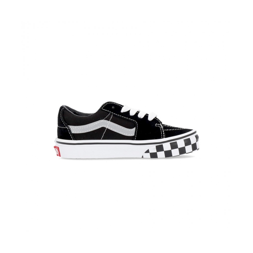 scarpa bassa bambino sk8-low reflective sidestripe CHECKERBOARD/BLACK