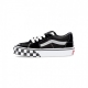 scarpa bassa bambino sk8-low reflective sidestripe CHECKERBOARD/BLACK