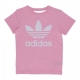 maglietta ragazza trefoil tee TRUE PINK/WHITE