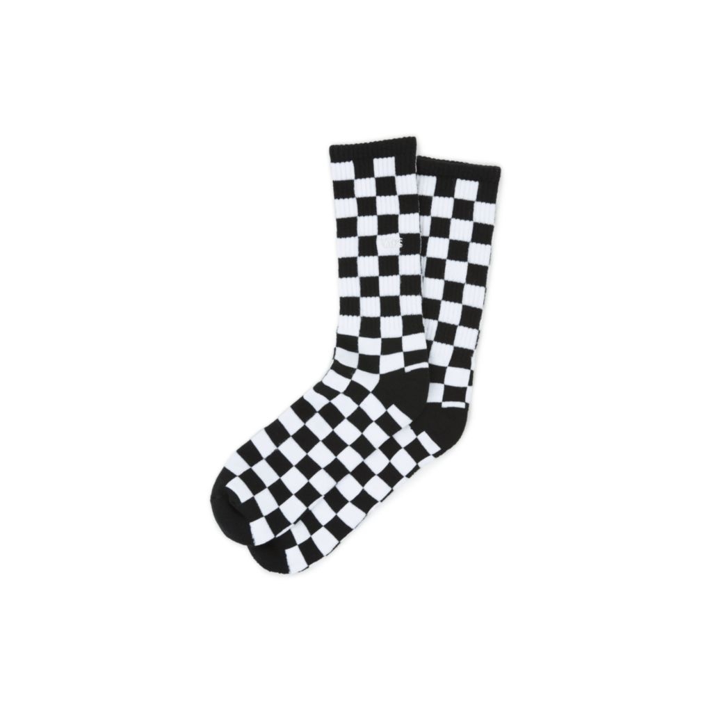 CALZE CHECKERBOARD CREW BLACK/WHITE