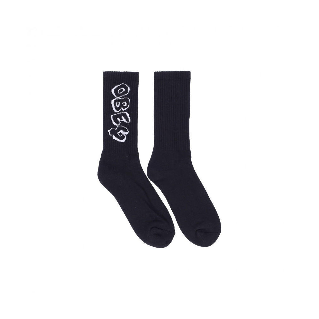 calza media uomo block socks BLACK