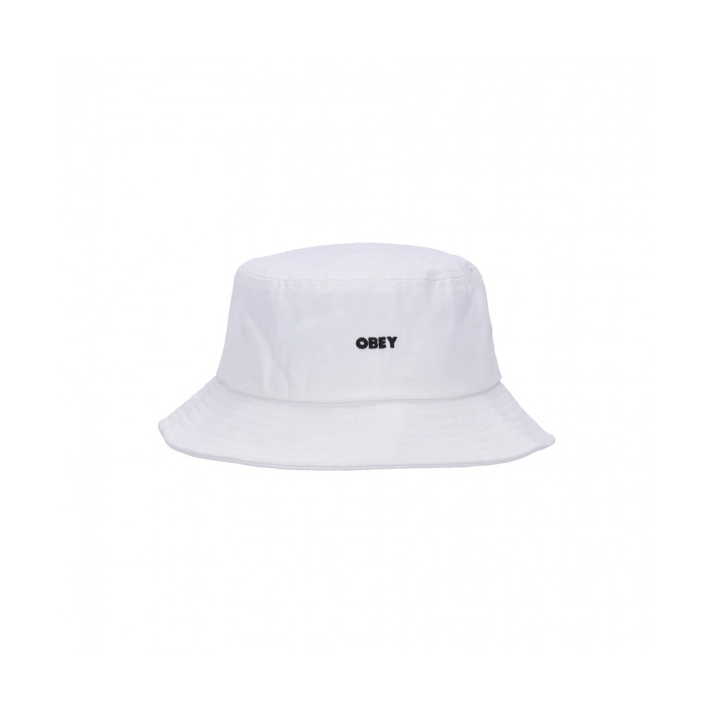 cappello da pescatore uomo bold twill bucket hat WHITE | Bowdoo.com