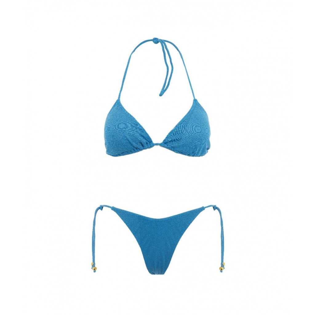 Bikini a triangolo e slip turchese | Bowdoo.com