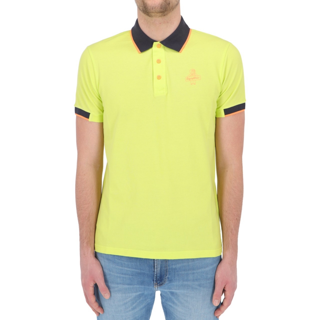 Polo Refrigiwear Uomo Beat Cotone Fluo GIALLO FLUO