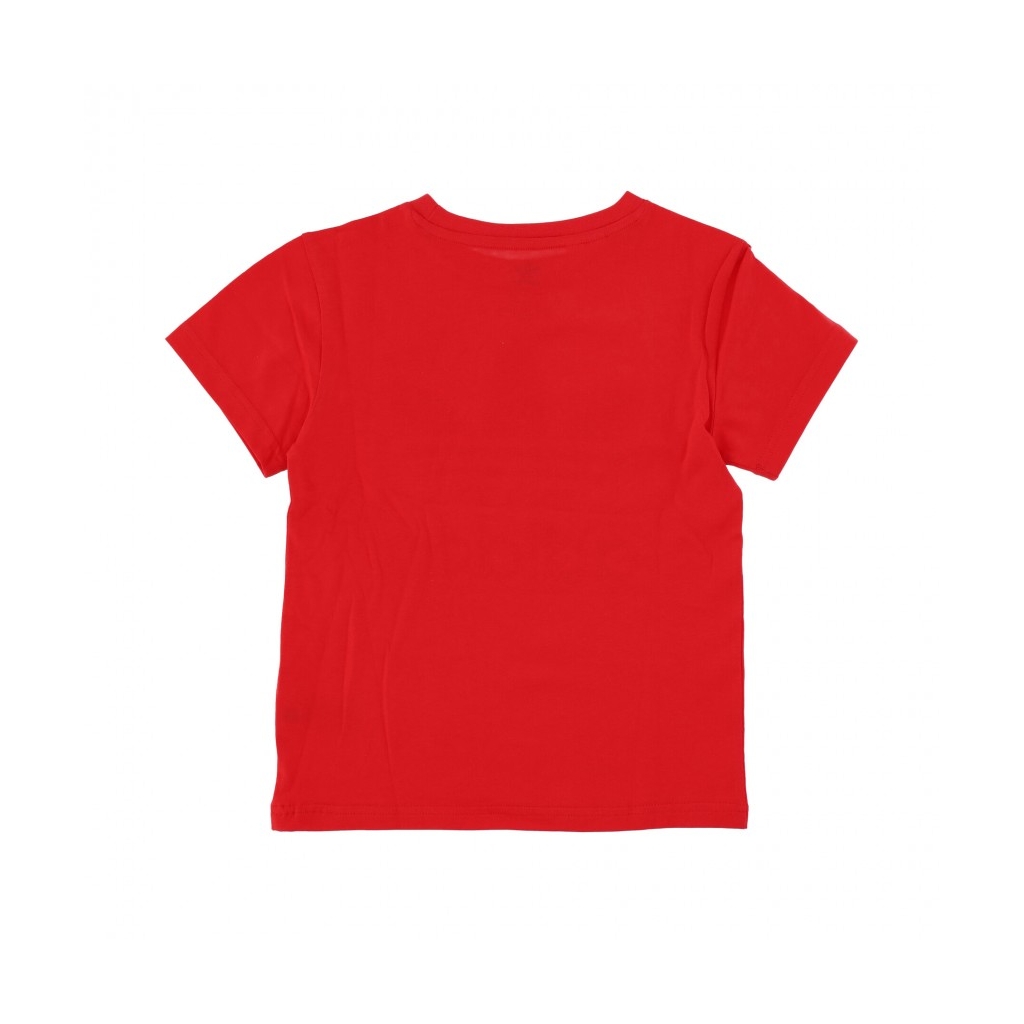 maglietta ragazzo trefoil tee VIVID RED/WHITE