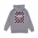 felpa cappuccio ragazzo print box back po CEMENT HTHR/TIE DYE BLACK