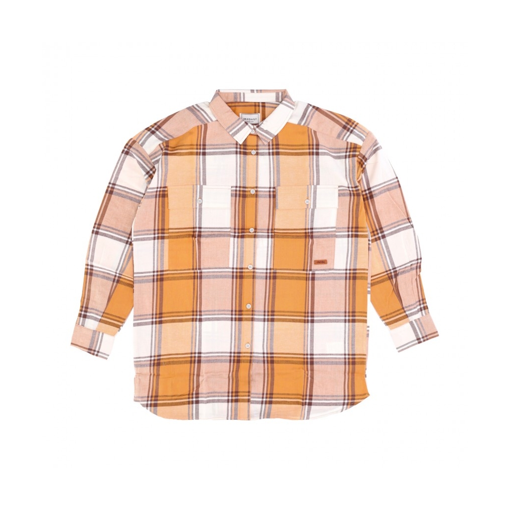 camicia manica lunga donna chrissy shirt RUSTY ORANGE