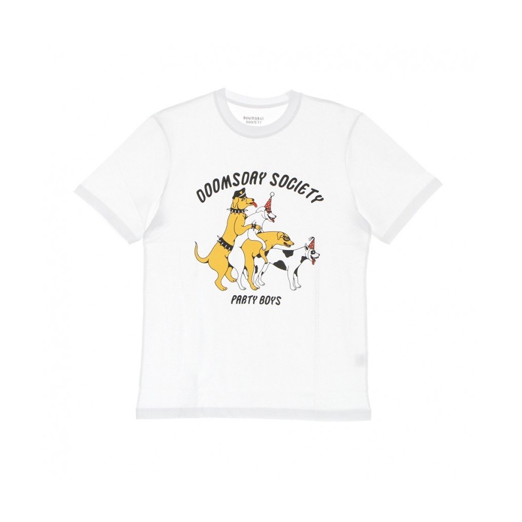 maglietta uomo party boys tee WHITE