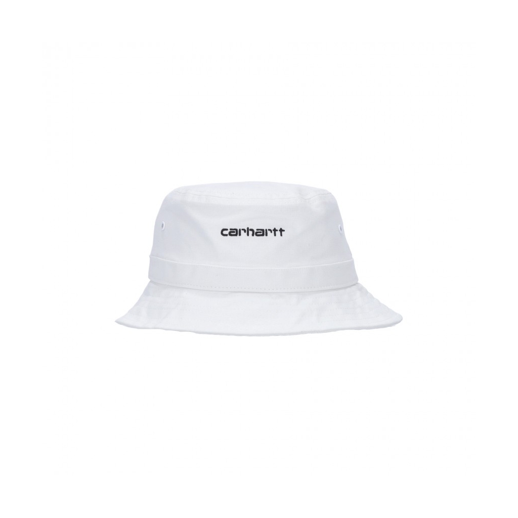 cappello da pescatore uomo script bucket hat WHITE/BLACK