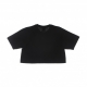 maglietta corta donna gummed crop tee BLACK