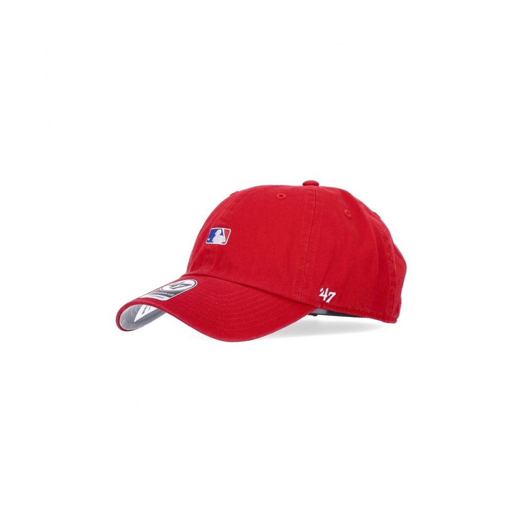 cappellino visiera curva uomo mlb clean up batterman logo RED