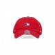 cappellino visiera curva uomo mlb clean up batterman logo RED