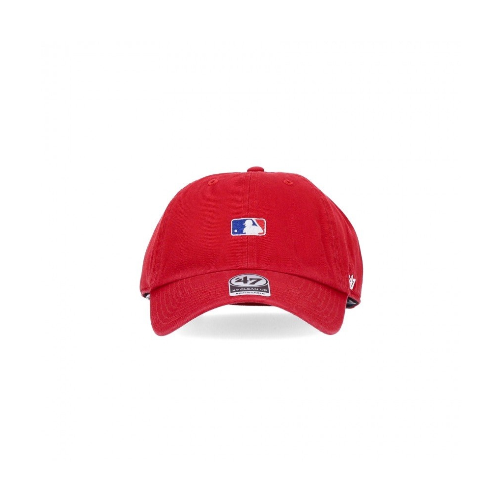 cappellino visiera curva uomo mlb clean up batterman logo RED