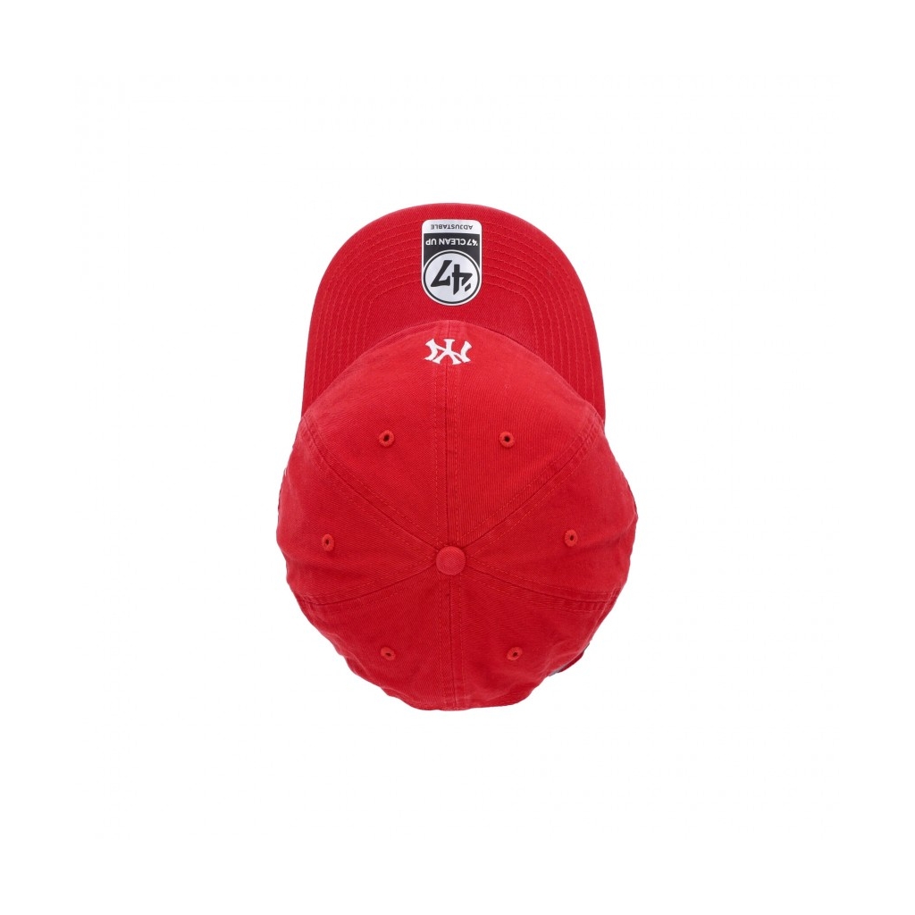 cappellino visiera curva uomo mlb clean up neyyan RED/WHITE