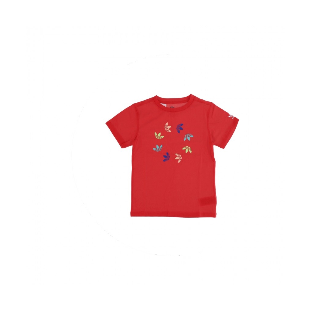 maglietta ragazzo adicolor tee VIVID RED