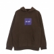 felpa cappuccio uomo essentials box logo p/o hoodie BROWN