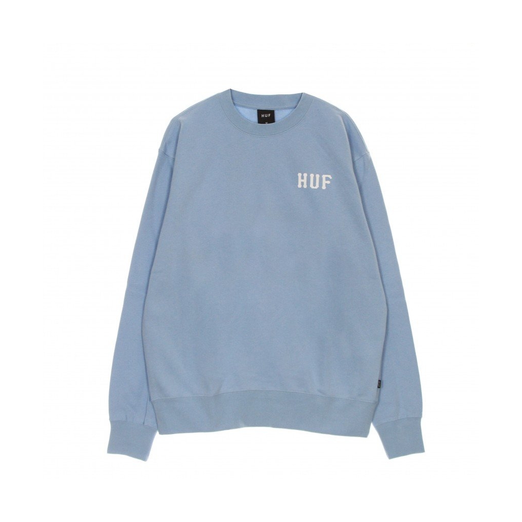 felpa girocollo uomo essentials classic h crew LIGHT BLUE