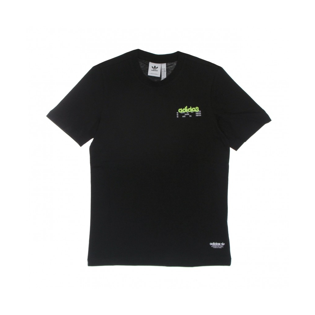 maglietta uomo behind tee BLACK/SOLAR YELLOW