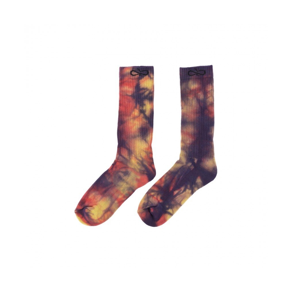 calza media uomo classic logo mid socks tiedye VIOLET