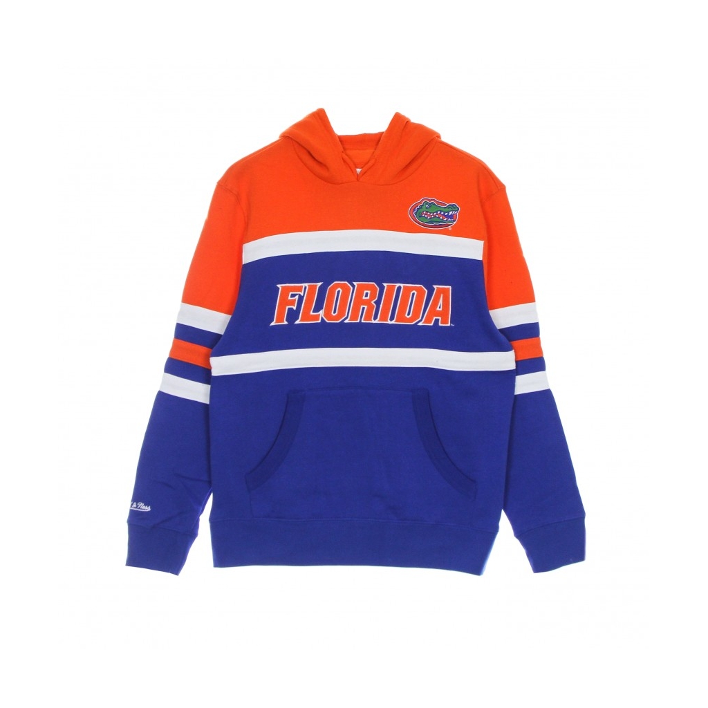 felpa cappuccio uomo ncaa head coach hoodie flogat ROYAL/ORANGE