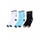 calza media uomo tailed sock 3pk ASSORTED