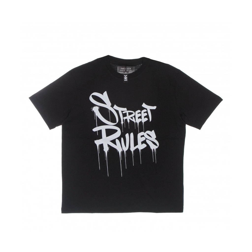 maglietta uomo street rules t1 BLACK