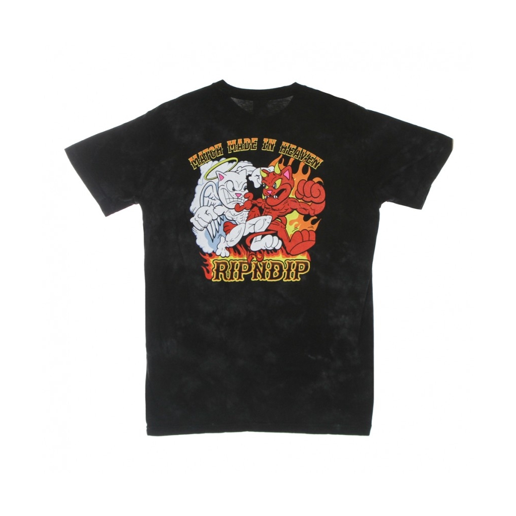 maglietta uomo match made in heaven tee BLACK LIGHTING WASH