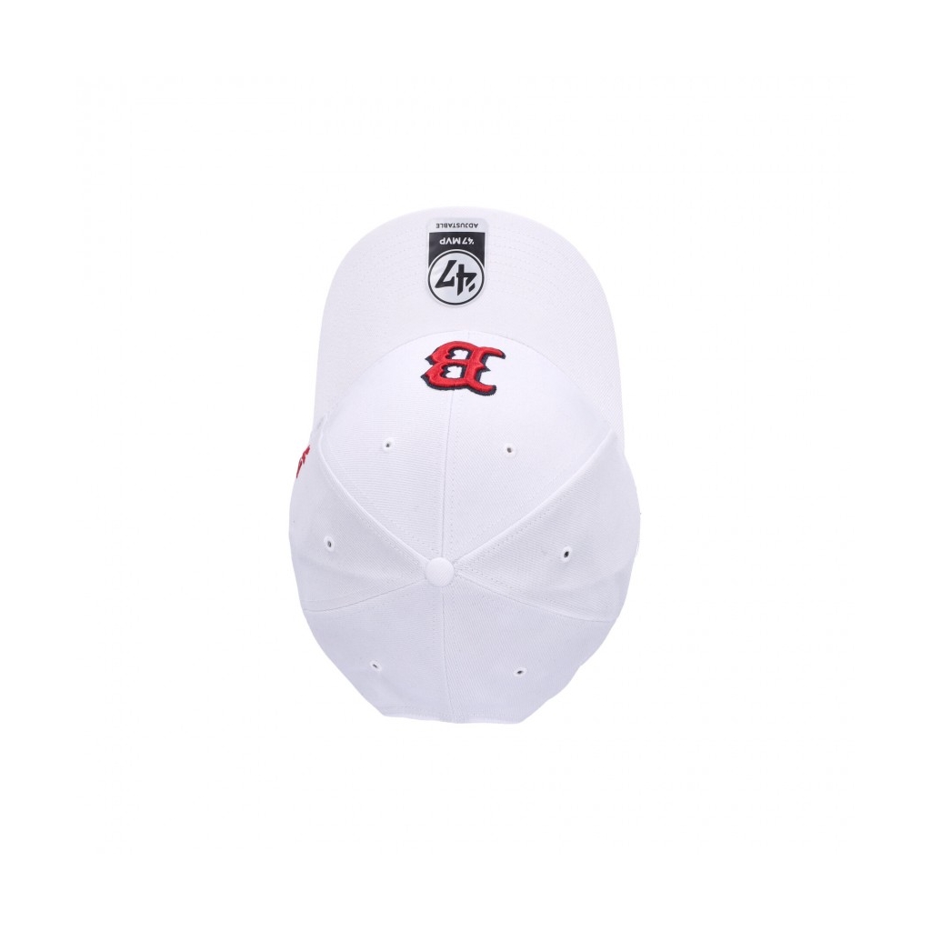 cappellino visiera curva uomo mlb mvp bosred WHITE