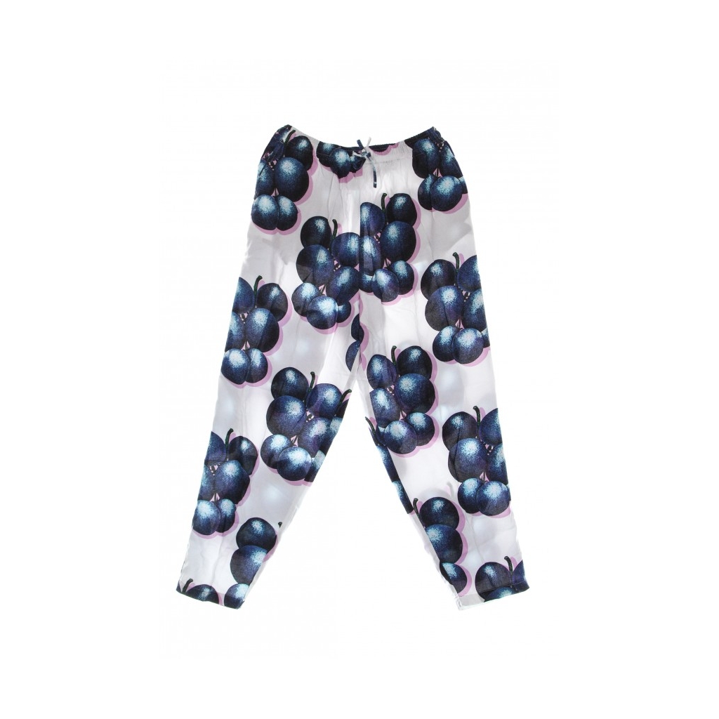 pantalone lungo donna blueberries pant WHITE MULTI