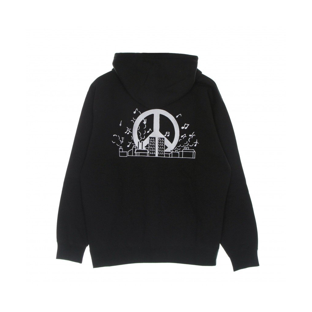 felpa cappuccio uomo bounce hood specialty fleece BLACK