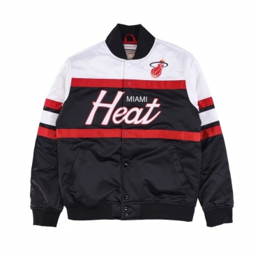 Mitchell & Ness Miami Heat Heavyweight Satin Jacket Black