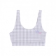 top donna mixed up gingham bralet LANGUID LAVANDER