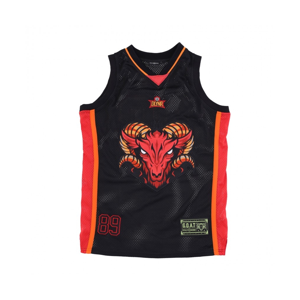 canotta tipo basket uomo welcome to heck basketball jersey BLACK
