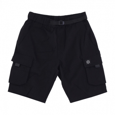 pantalone corto uomo techno cargo shorts BLACK