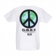 maglietta uomo peace punk classic tee WHITE