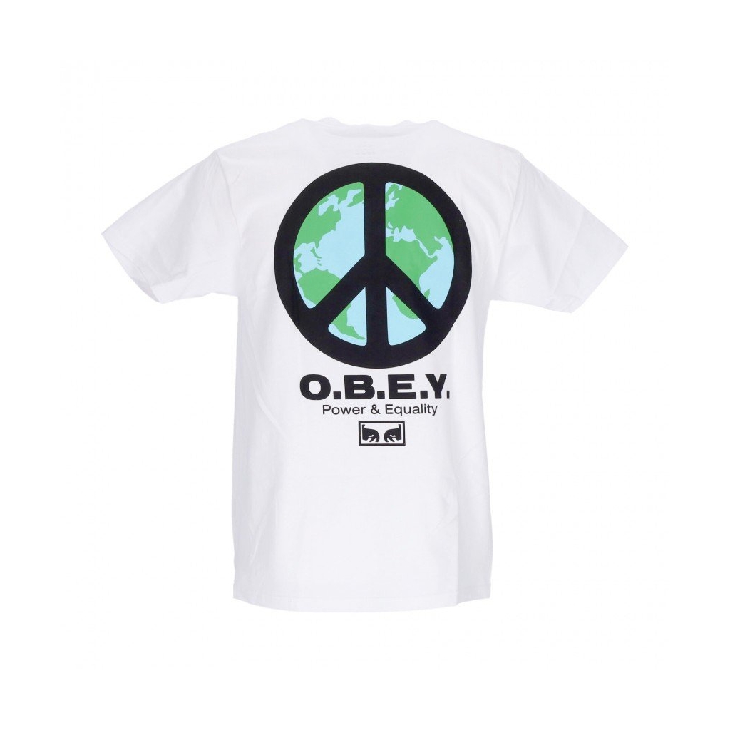 maglietta uomo peace punk classic tee WHITE