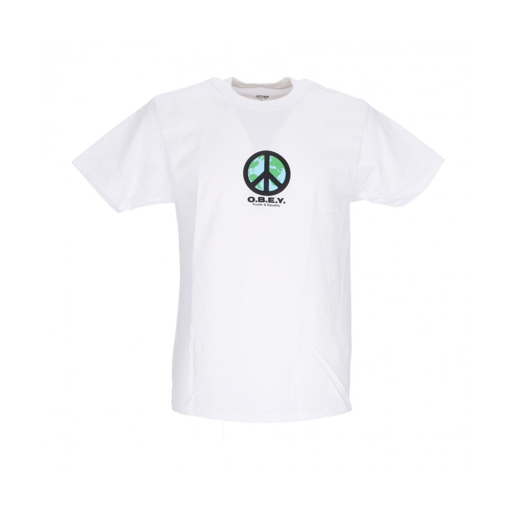 maglietta uomo peace punk classic tee WHITE