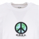 maglietta uomo peace punk classic tee WHITE