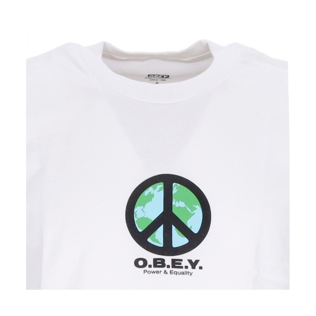 maglietta uomo peace punk classic tee WHITE