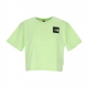 maglietta corta donna cropped fine tee SHARP GREEN