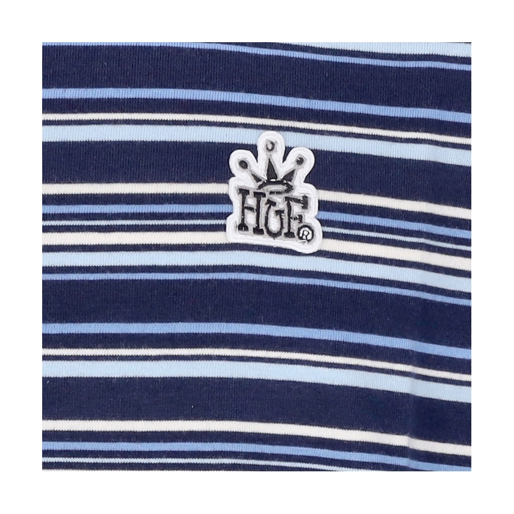 maglietta uomo crown stripe knit top INDIGO