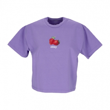 maglietta donna garden berries crop tee LAVENDER SILK