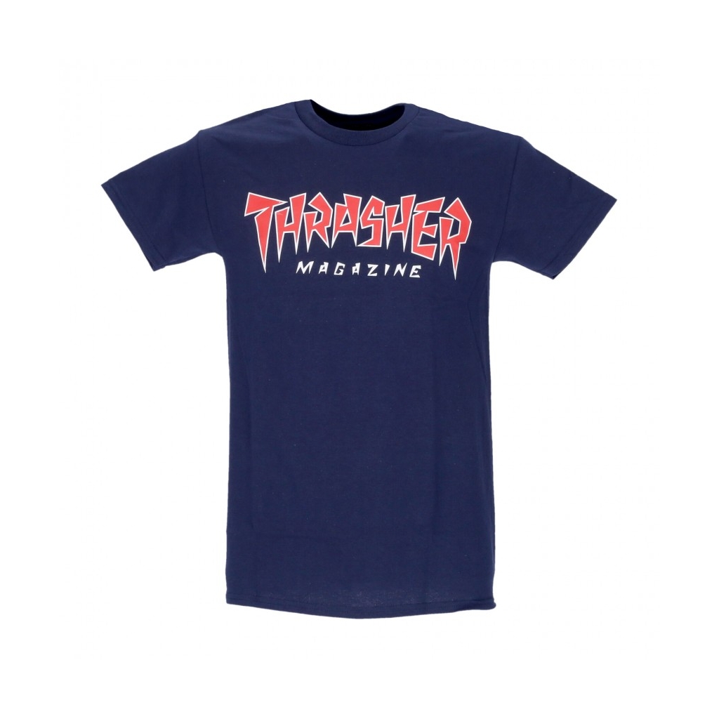 maglietta uomo jagged logo tee NAVY/RED