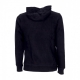 felpa cappuccio uomo time hood BLACK