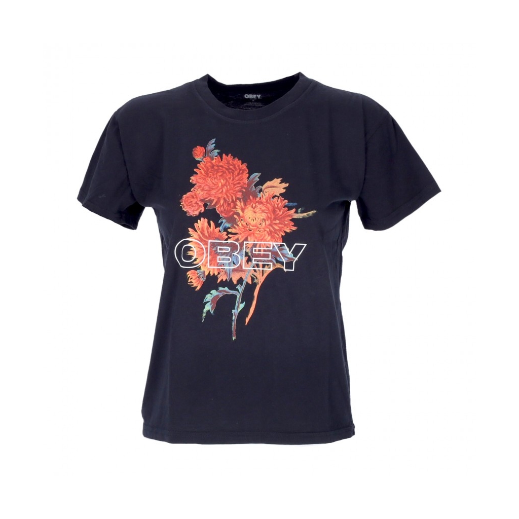 maglietta donna bouquet shepard organic vintage tee OFF BLACK