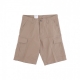 pantalone corto uomo regular cargo short LEATHER RINSED