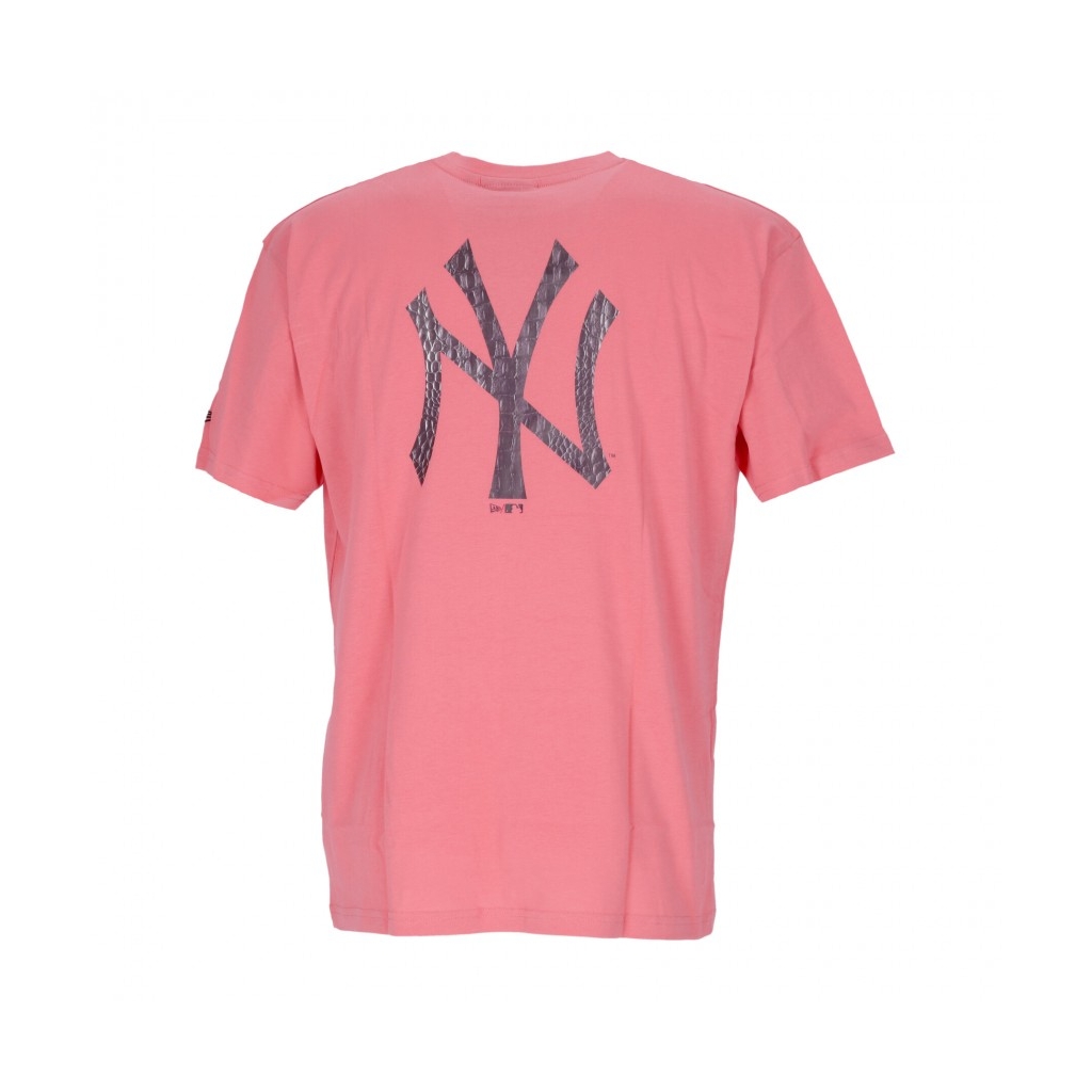 maglietta uomo mlb back body infill print oversize tee neyyan PINK CORAL/CROCODILE