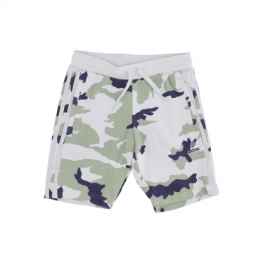 pantalone corto tuta ragazzo camo shorts ORBIT GREY/MAGIC LIME/SHADOW NAVY