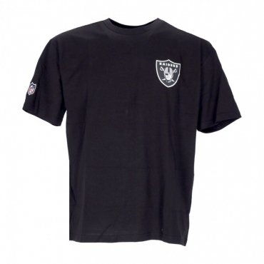 maglietta uomo nfl left chest team logo oversize tee lasrai BLACK