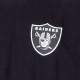 maglietta uomo nfl left chest team logo oversize tee lasrai BLACK